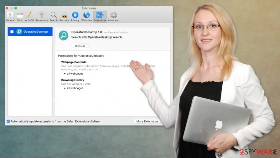 Screenshot of OperativeDesktop: mac virus