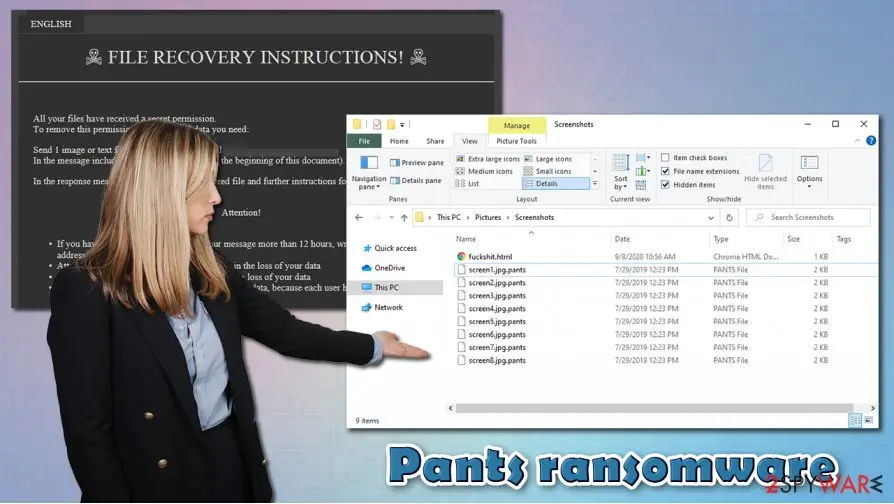 Pants ransomware: crypto malware virus