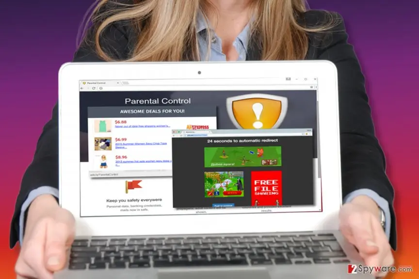 Screenshot of ParentalControl ads: screenshot