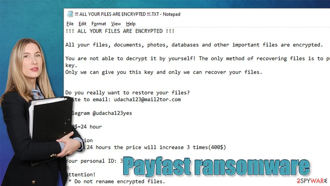 Payfast ransomware: zeppelin variant