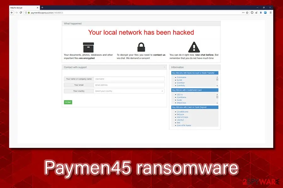 Paymen45 ransomware: file locking virus oled makop variant