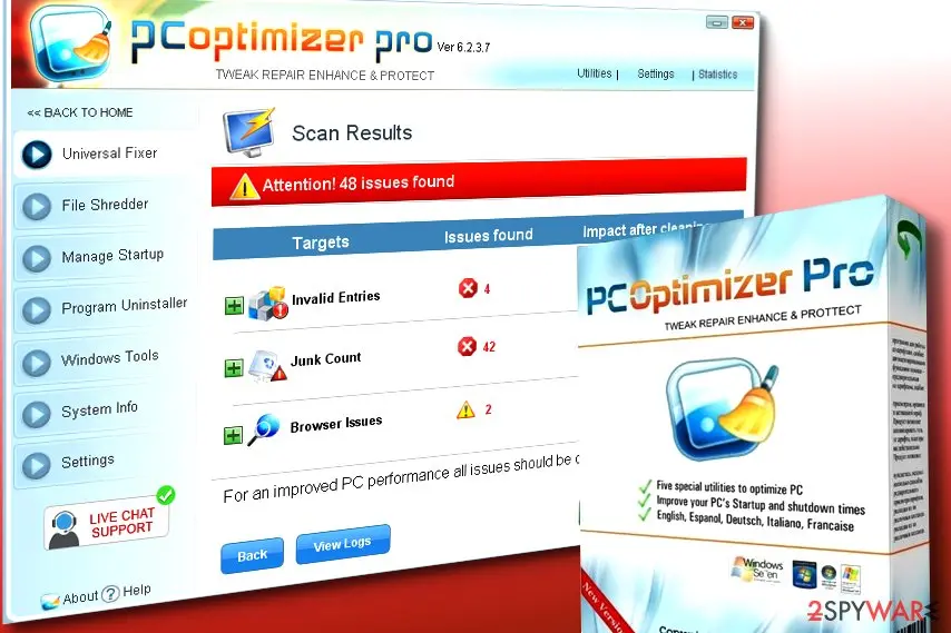 Pc Optimizer Pro: virus