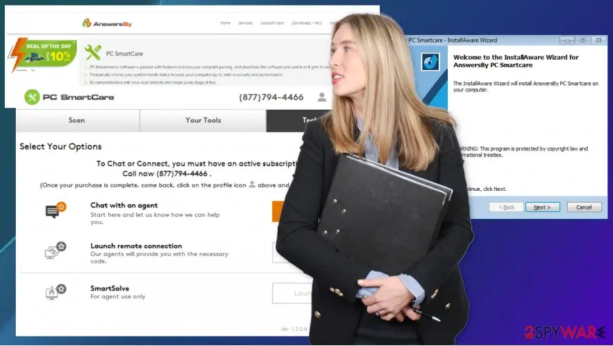 Screenshot of PC SmartCare: virus