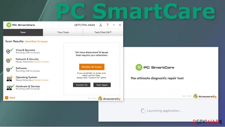 Screenshot of PC SmartCare: screenshot