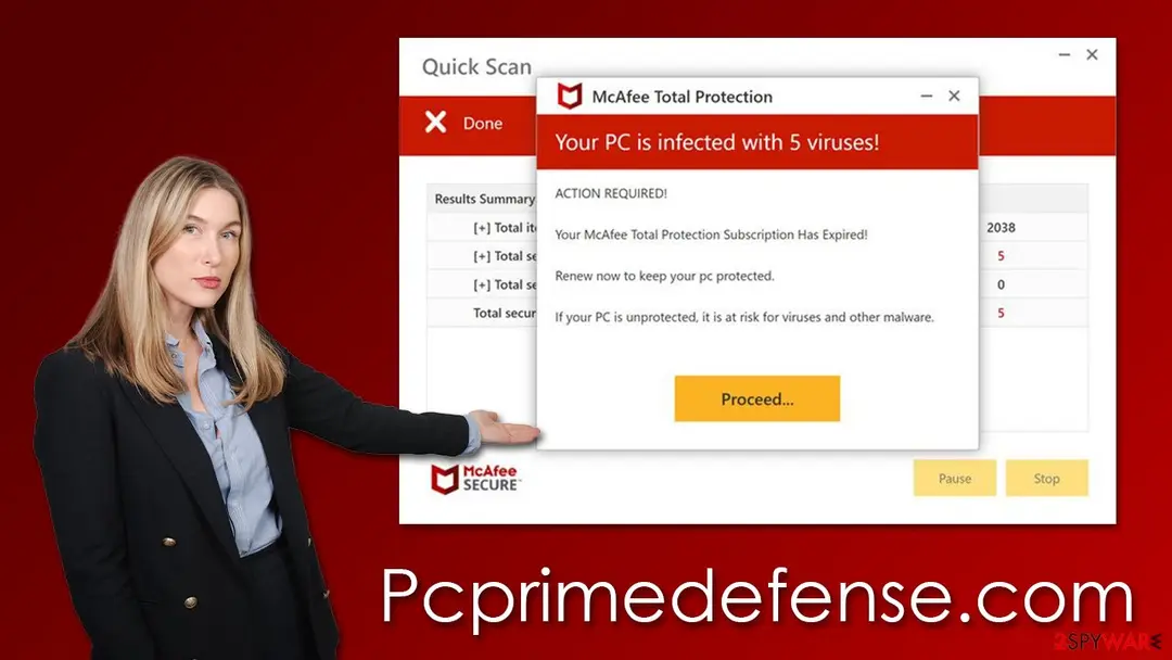 Pcprimedefense.com: pcprimedefense com scam virus