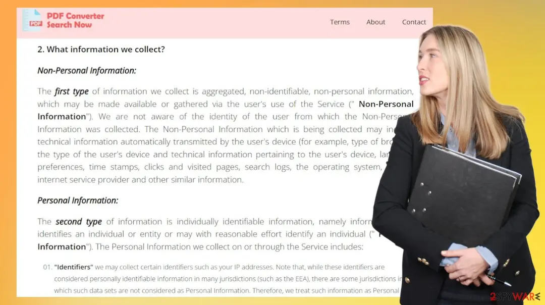 Screenshot of PDFConverterSearchNow: pup