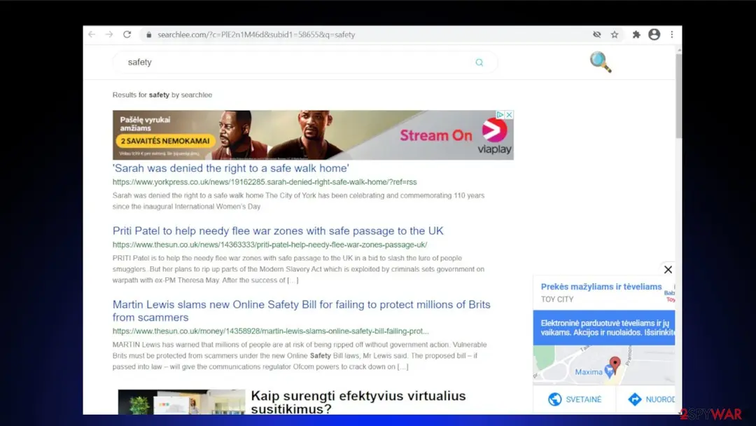 Screenshot of PDFConverterSearchPro: virus