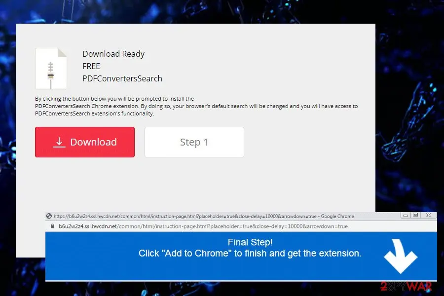 Screenshot of PDFConvertersSearch: download