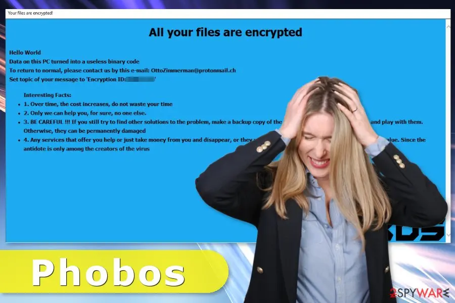 Phobos: ransomware virus attack