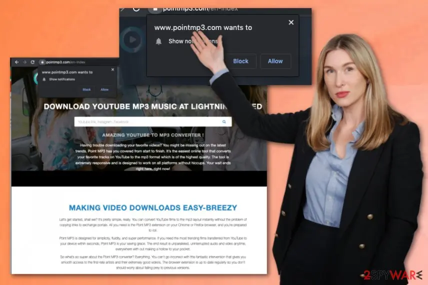 Screenshot of Pointmp3.com: pointmp3 com