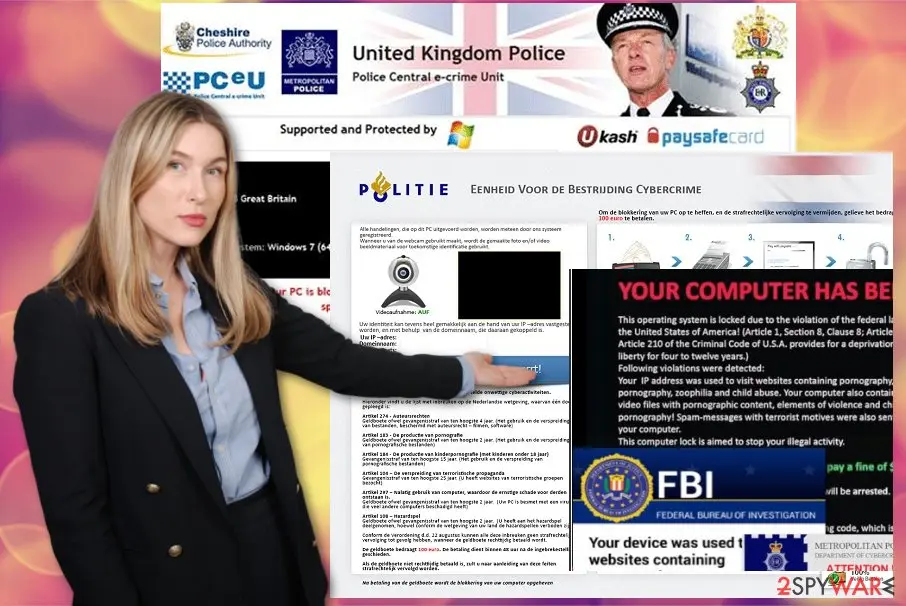 Screenshot of Politie virus: 1