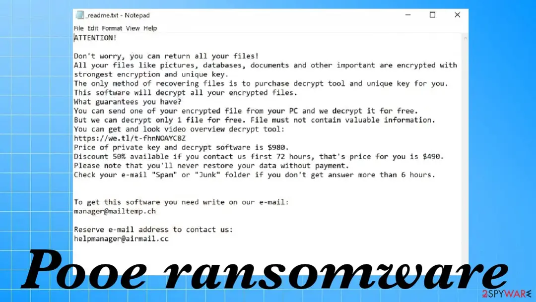 Pooe ransomware: pooe file virus