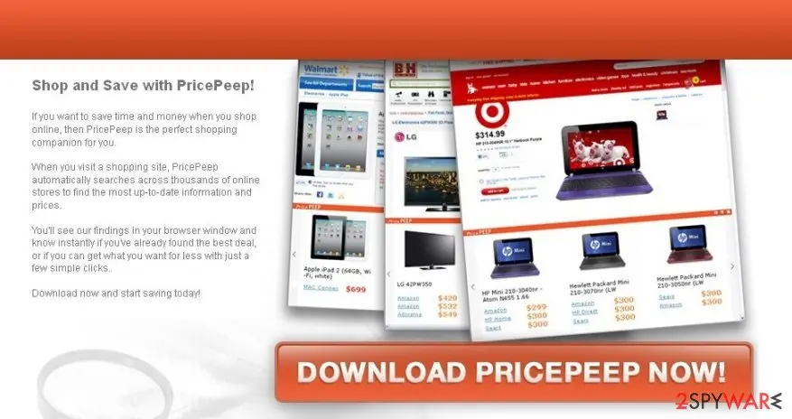 Screenshot of PricePeep: screenshot