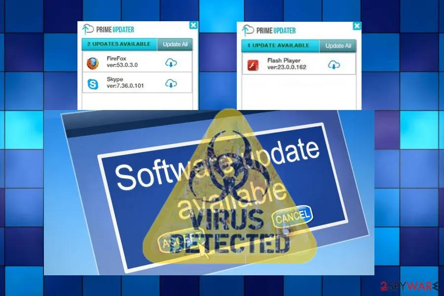Prime Updater virus: 1
