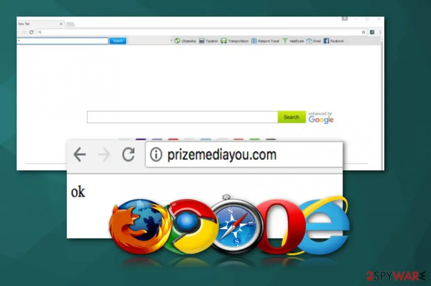 Prizemediayou.com: prizemediayou com virus