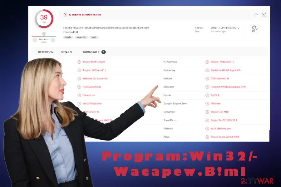 Program:Win32/Wacapew.B!ml: program win32 wacapew bml detection