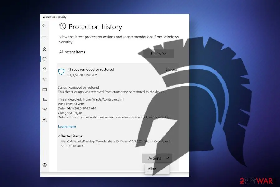 Program:Win32/Wacapew.B!ml: program win32 wacapew bml virus