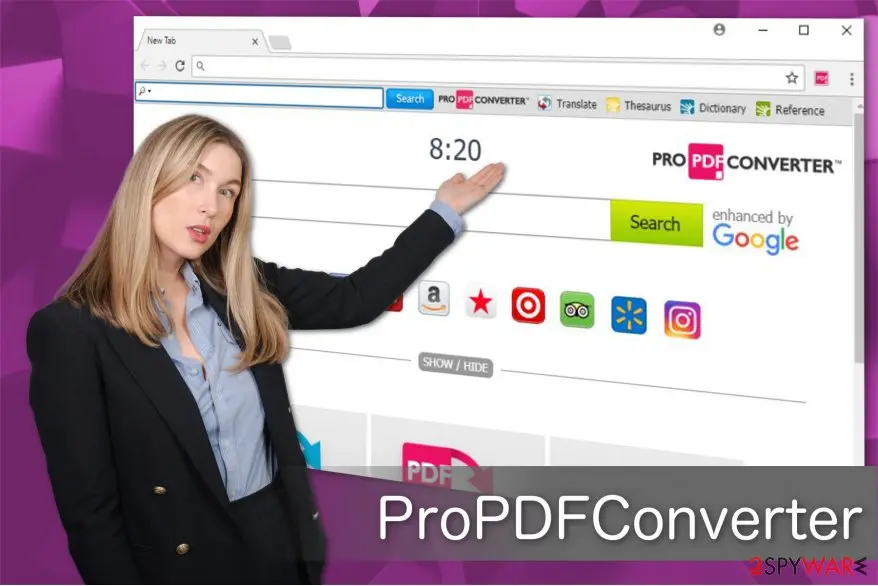 ProPDFConverter Toolbar: causes unwanted redirects