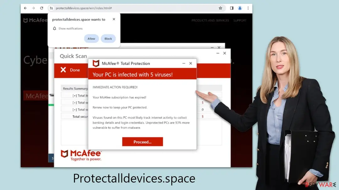Protectalldevices.space: protectalldevices space scam alert