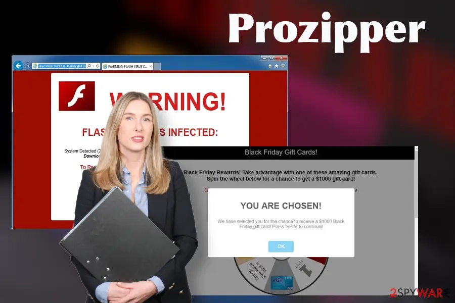 Screenshot of Prozipper: virus