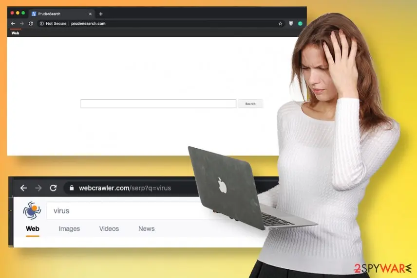 Screenshot of Prudensearch.com: prudensearch pup