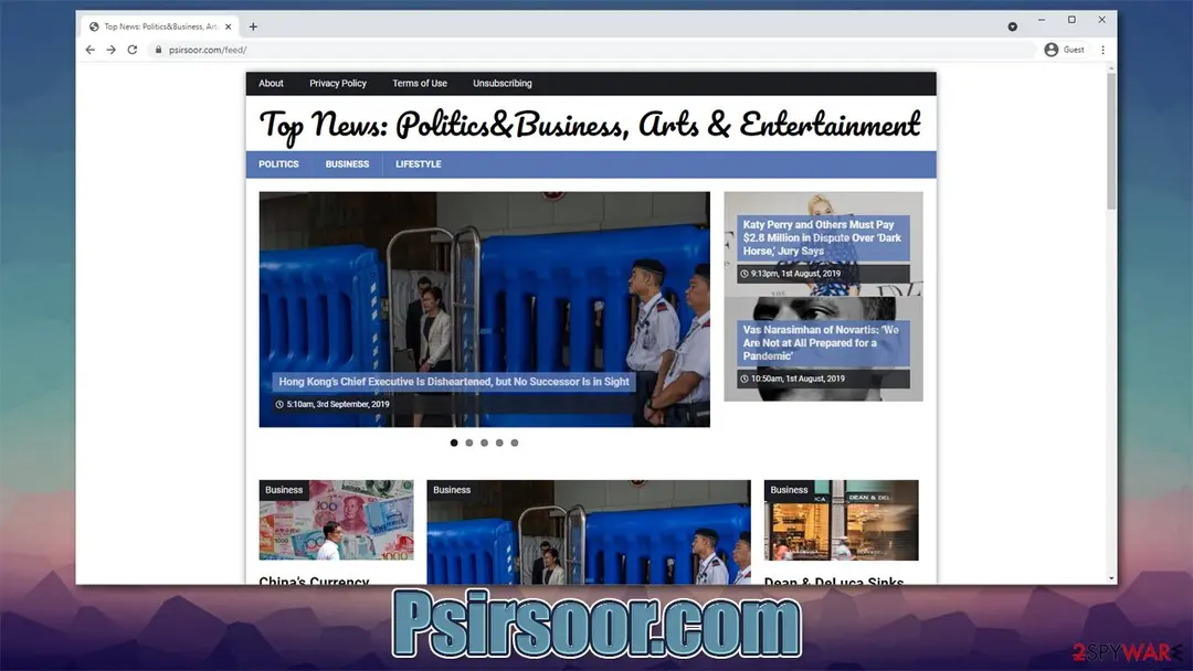 Psirsoor.com: psirsoor com push notifications