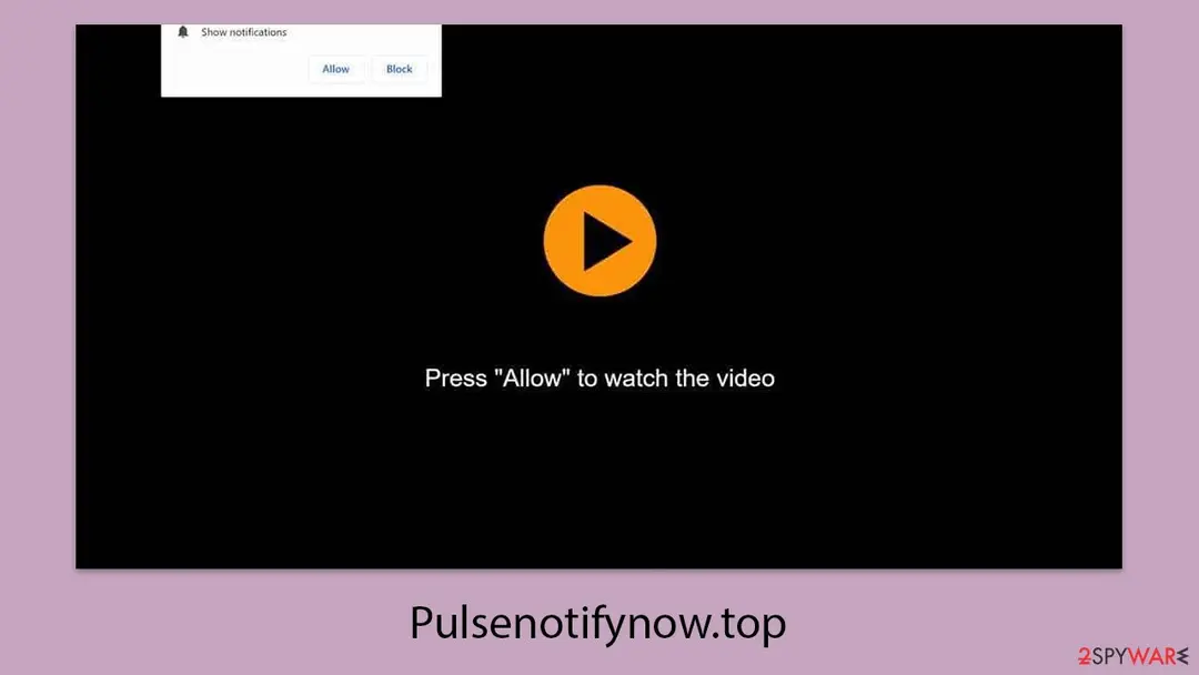 Pulsenotifynow.top: pulsenotifynow top push notification virus