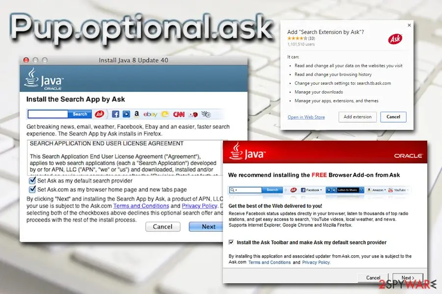 Pup.optional.ask: pup optional ask distribution via java