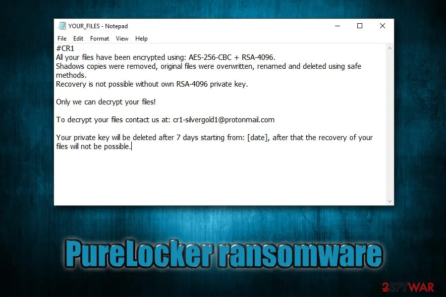PureLocker ransomware: for windows linux macos written in purebasic