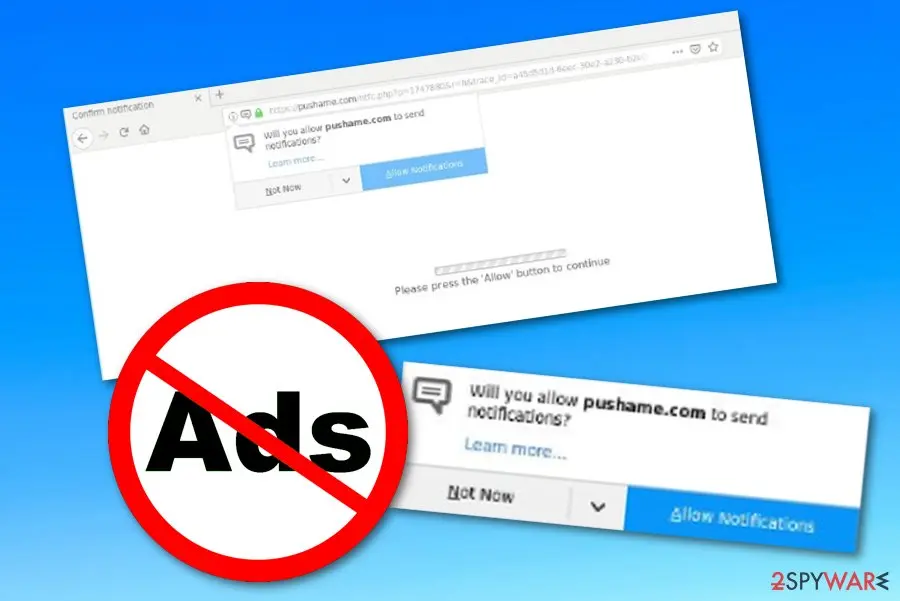 Pushame.com: pushame com adware
