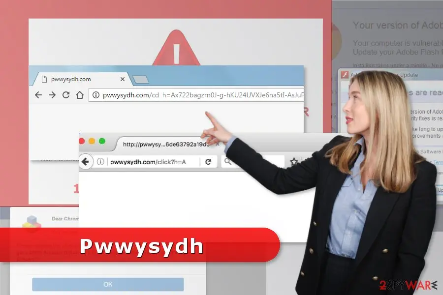 Screenshot of Pwwysydh: redirect virus