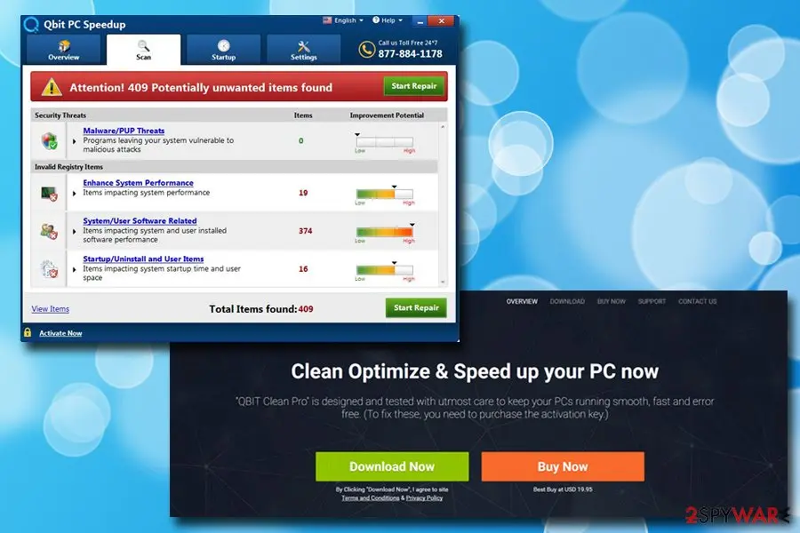 Qbit PC Speedup: fake optimizer