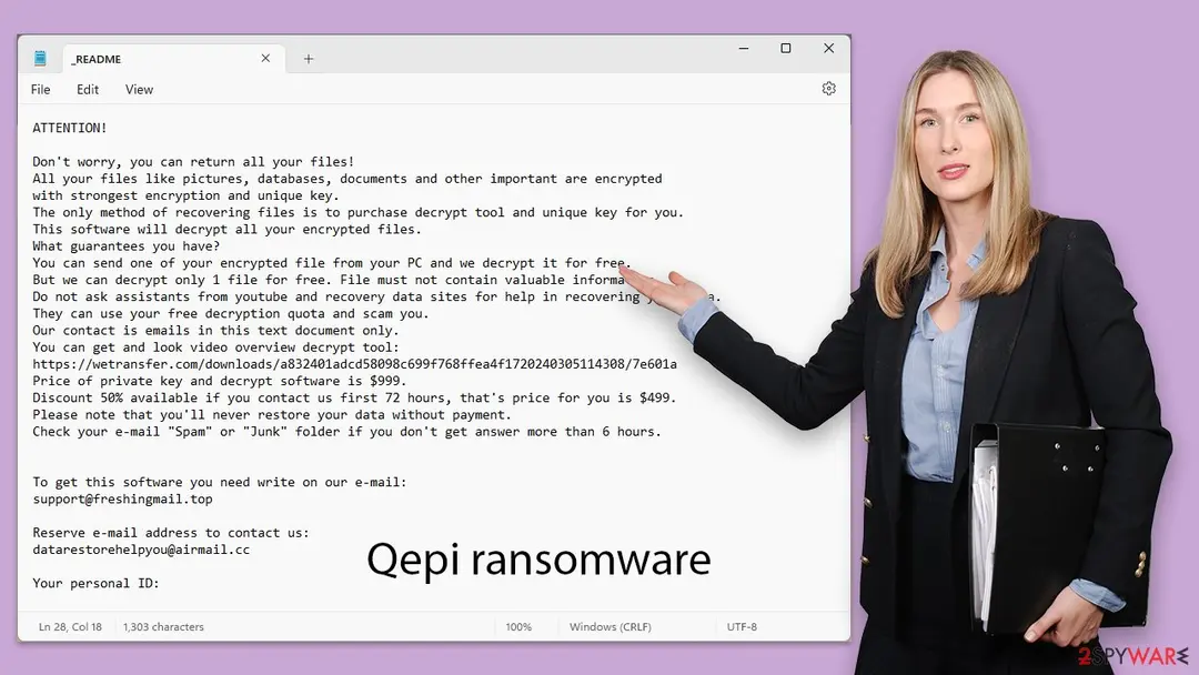 Qepi virus: qepi ransomware virus djvu variant