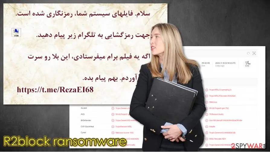 R2block ransomware, .r2block virus: r2block ransomware arabic virus malware
