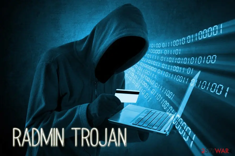 Screenshot of RadMin: virus