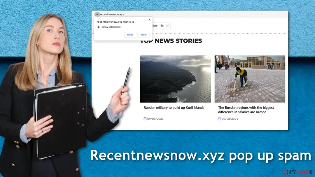 Recentnewsnow.xyz: recentnewsnow xyz push notification