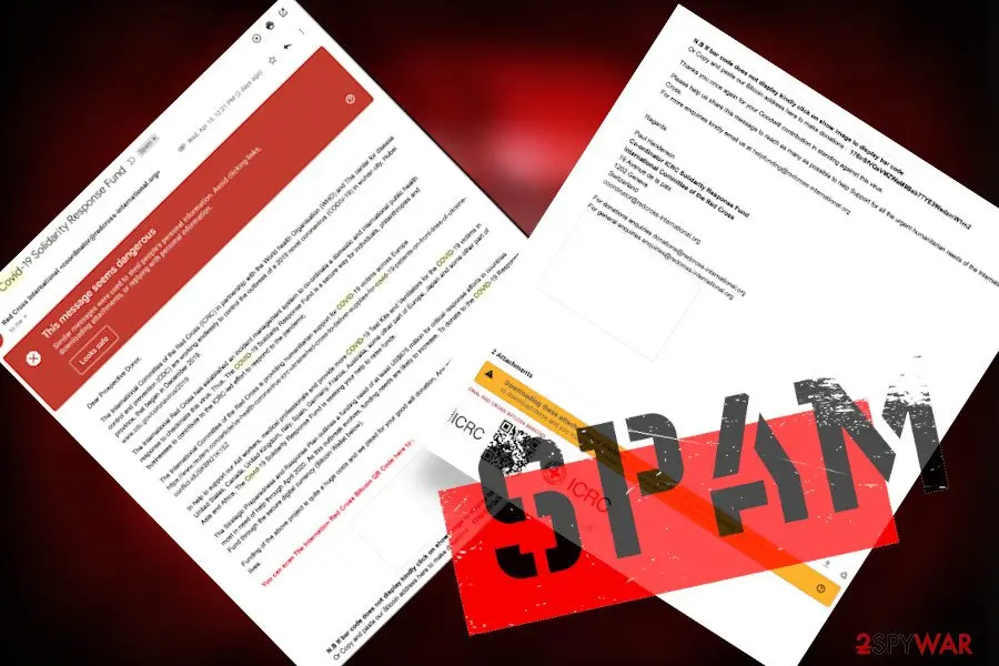 RedCross email scam: redcross emai scam data