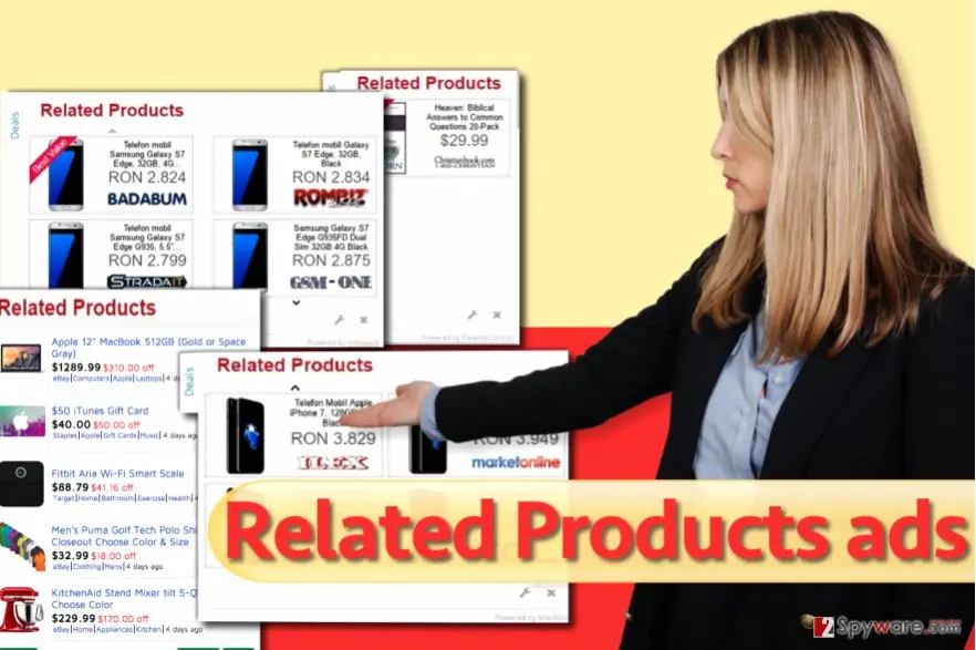 Related Products" ads: related products virus ads
