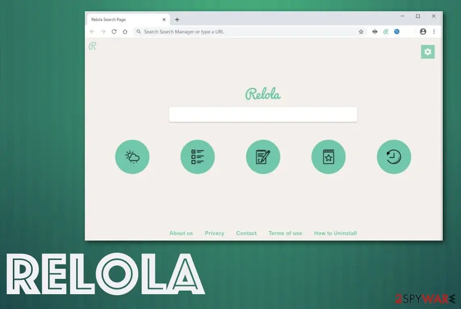 Screenshot of Relola: hijacker