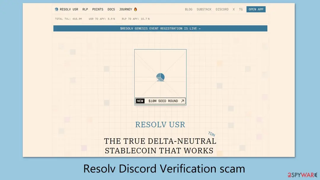 Resolv Discord Verification: scam