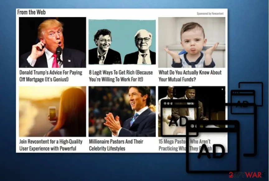 Screenshot of RevContent: ads