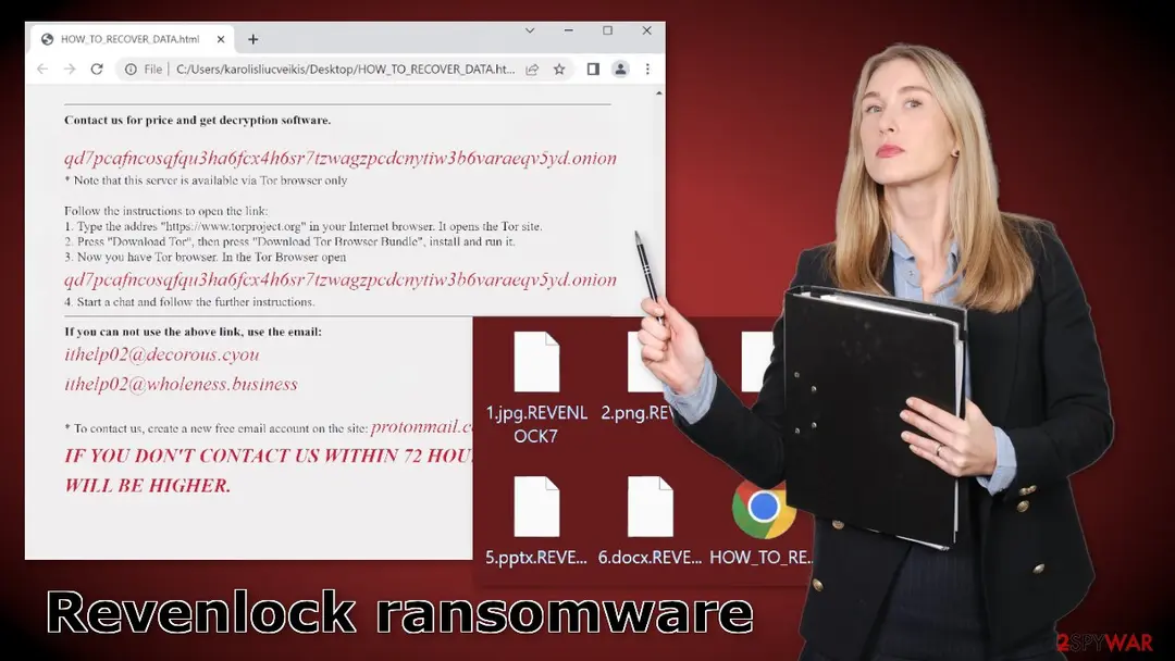 Screenshot of Revenlock: ransomware