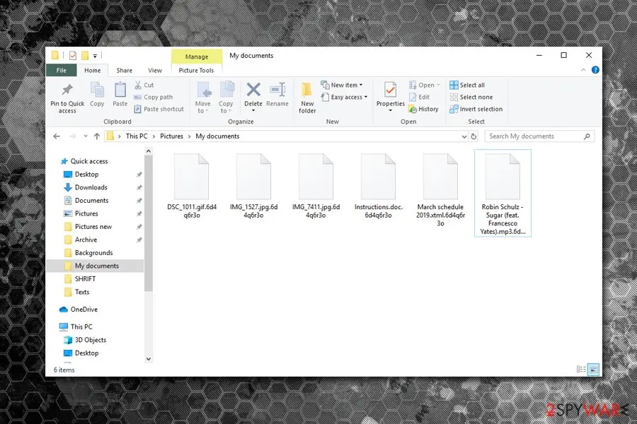 REvil: ransomware encrypted files example