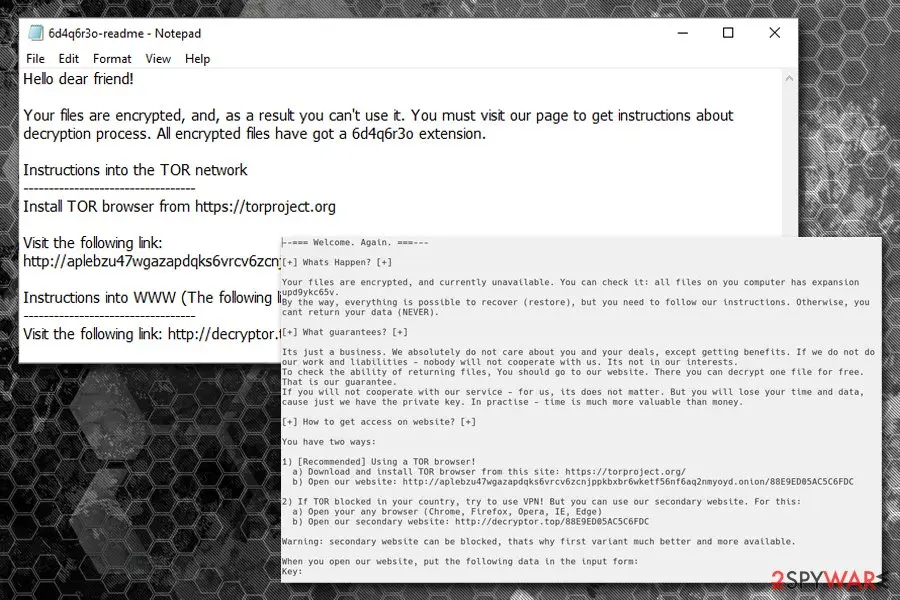 REvil: ransomware ransom note examples