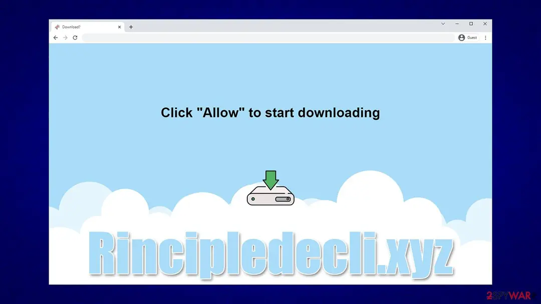 Rincipledecli.xyz: rincipledecli xyz push notification virus