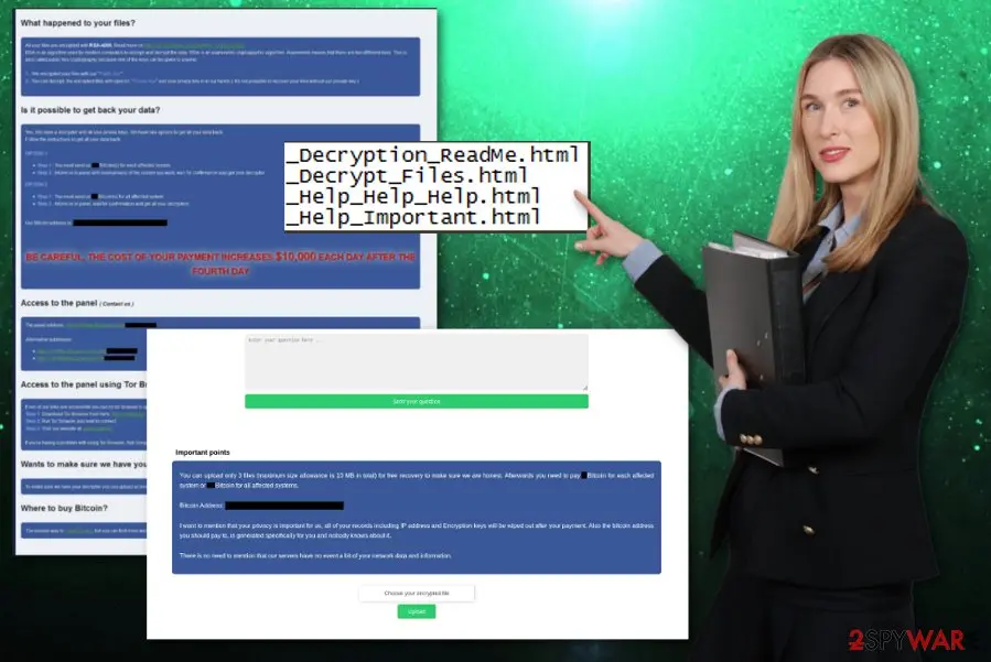 Screenshot of RobbinHood: ransomware cryptovirus