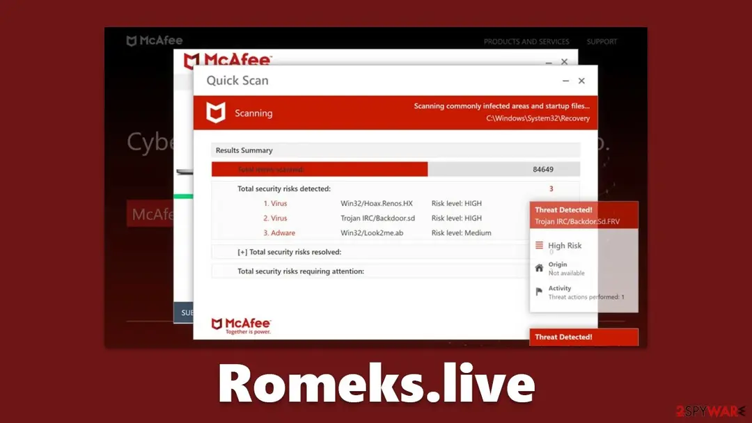 Romeks.live: romeks live scam fake