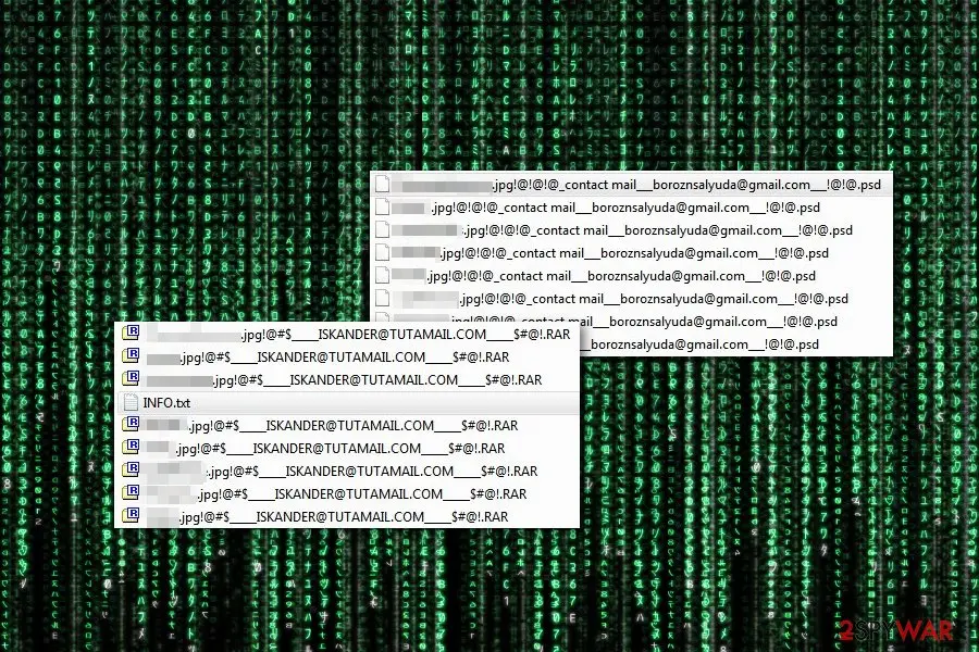 Screenshot of RotorCrypt: ransomware versions