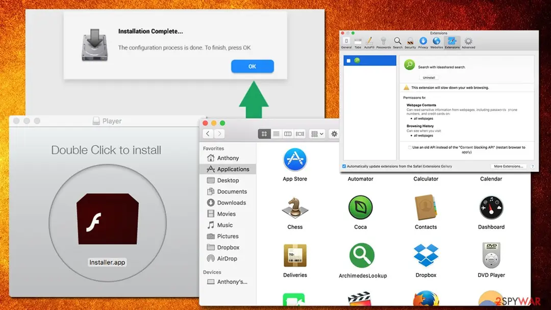 Safe Finder virus: adload