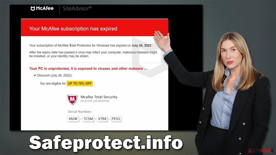 Safeprotect.info: safeprotect info scam virus